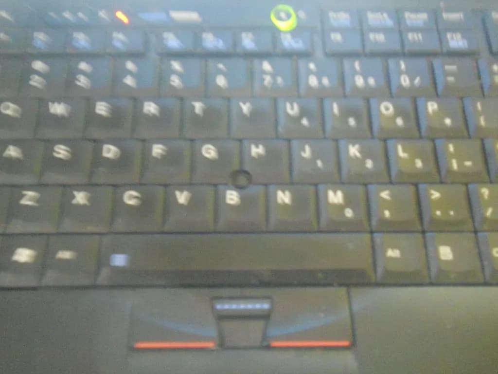 Close-up of a laptop keyboard