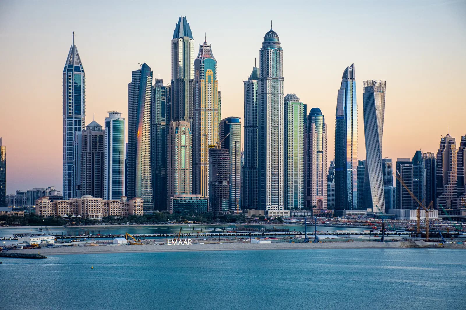Residential towers of the Dubai Marina skyline