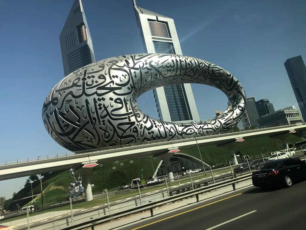 The torus-shaped Museum of the Future building in Dubai, home of the Dubai Future Foundation