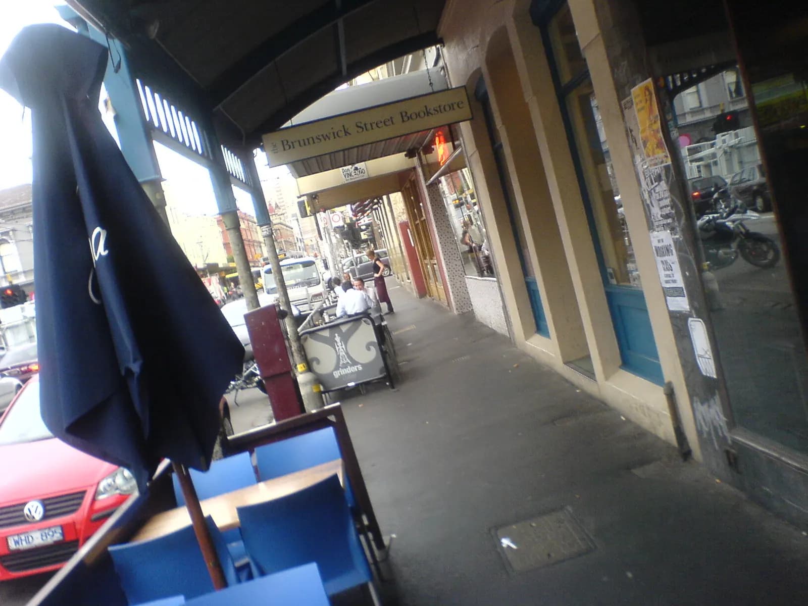 Row of small shops along Brunswick Street, Fitzroy