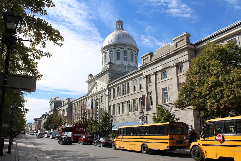 Marché Bonsecours and Rue Saint-Paul in Old Montreal, Quebec