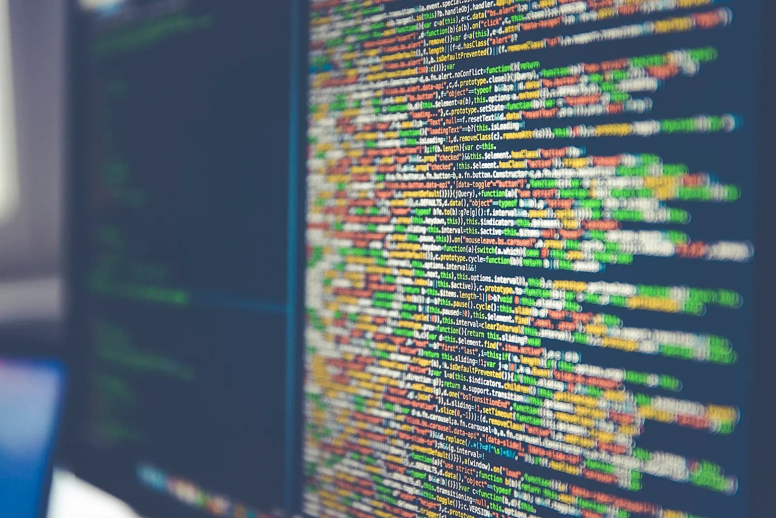 Lines of source code displayed on a computer monitor