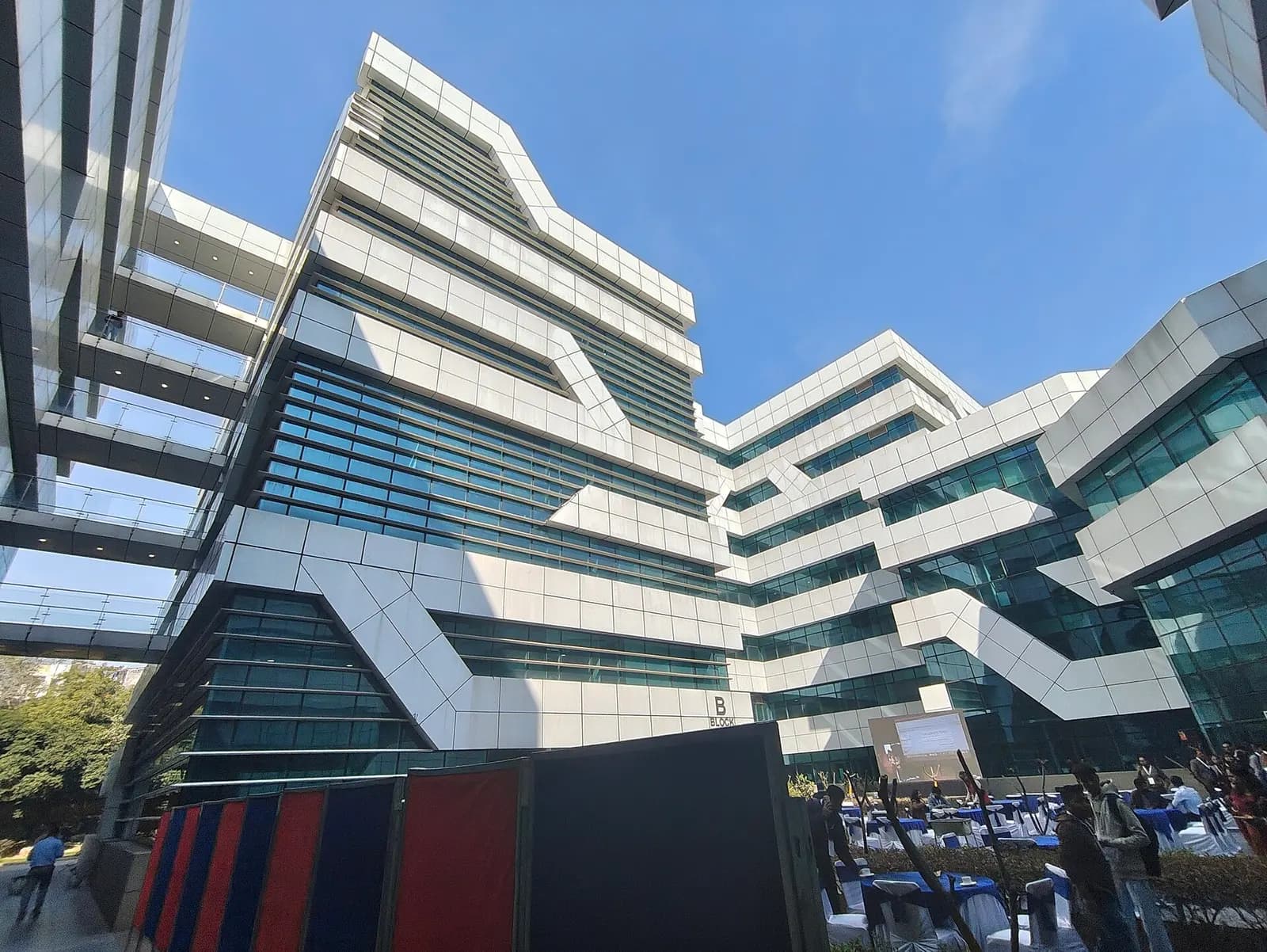 The Research and Innovation Park at IIT Delhi, a campus building that houses technology incubators and startups