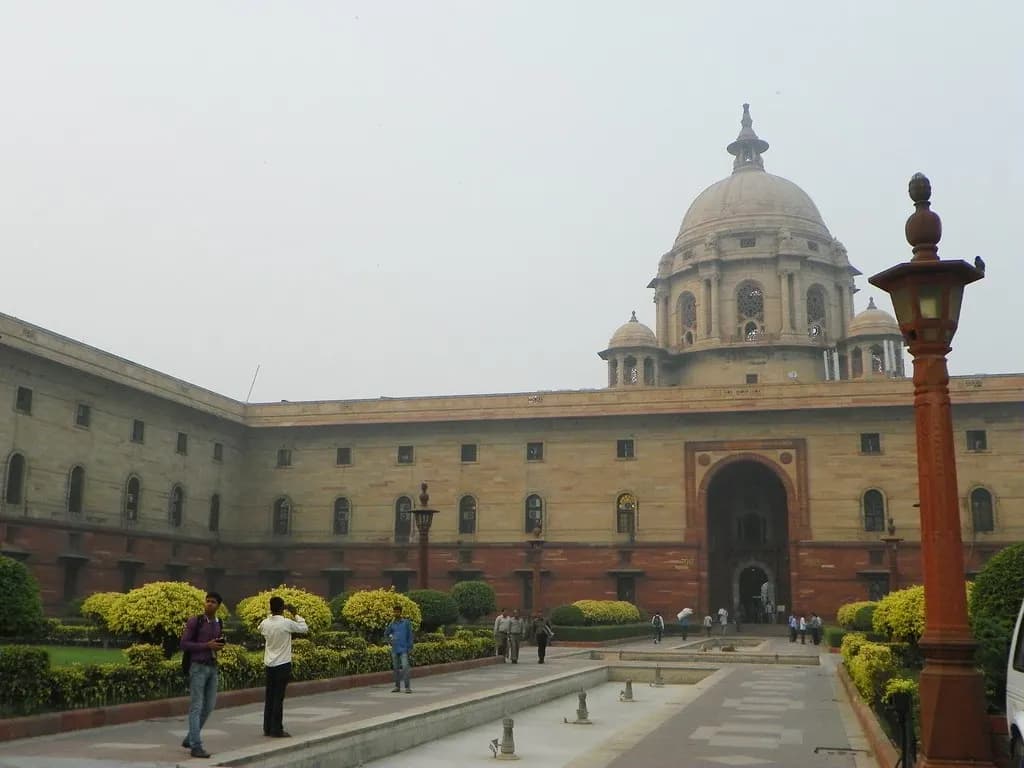 North Block of the Central Secretariat in New Delhi, seat of the Ministry of Finance