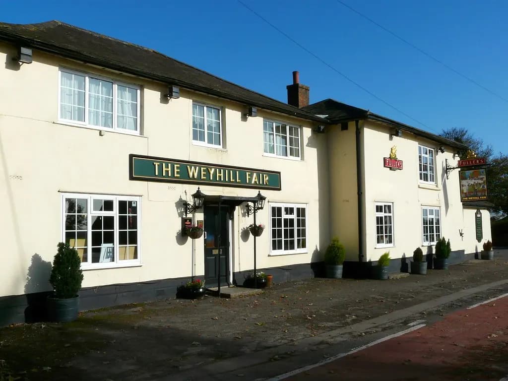 The Weyhill Fair pub, a village pub in Weyhill, Hampshire