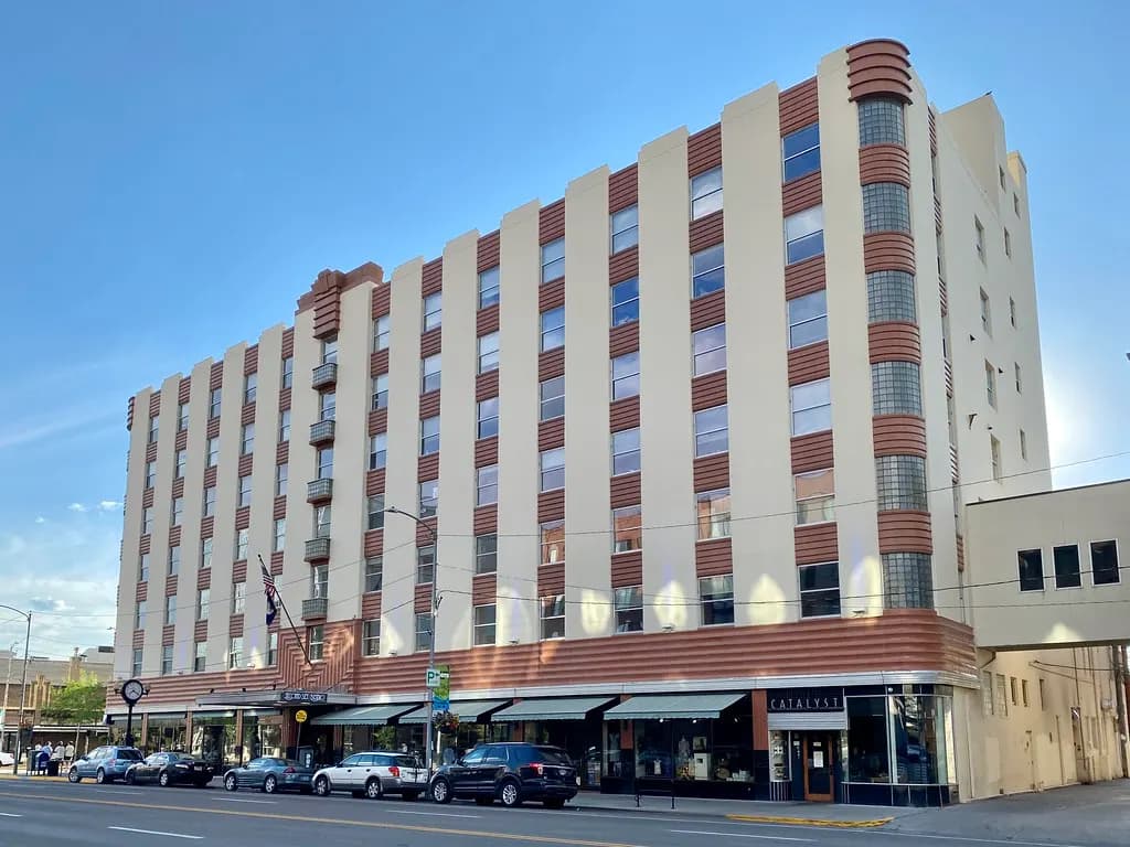 The Florence Building at Higgins Avenue and Front Street in downtown Missoula, Montana