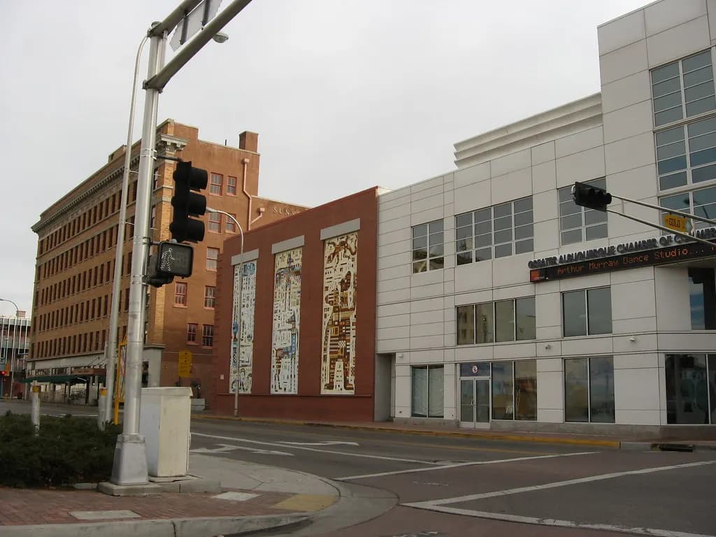 Downtown Albuquerque, New Mexico, seen from Gold Avenue