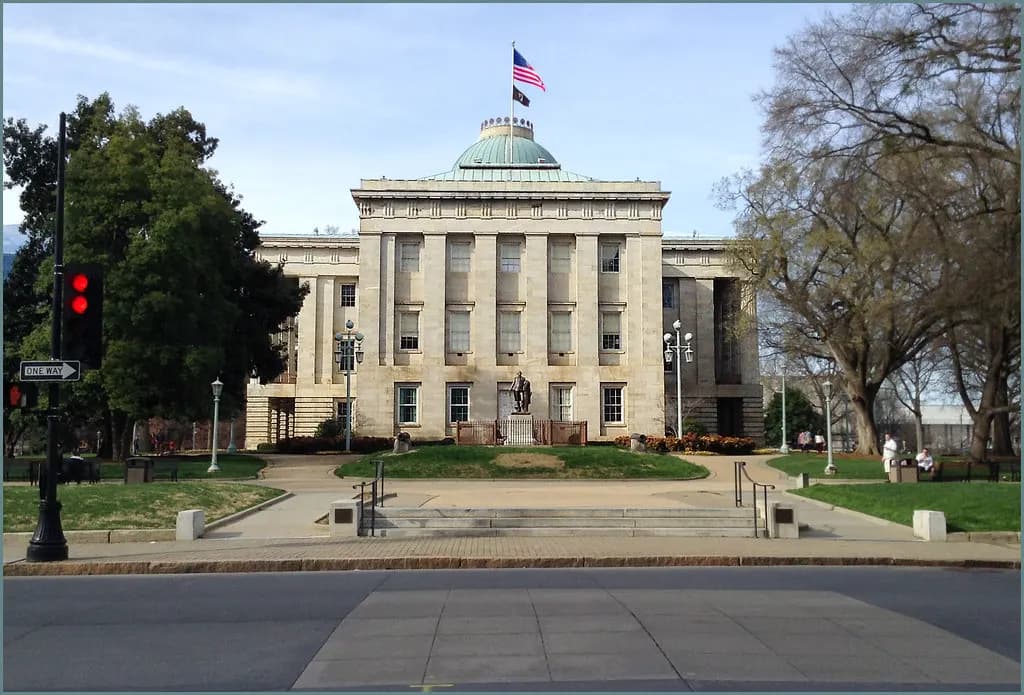 South view of the North Carolina State Capitol in Raleigh