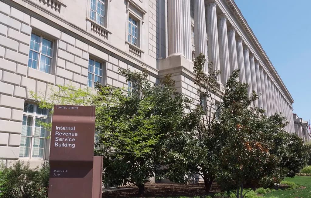 Internal Revenue Service headquarters building on Constitution Avenue in Washington, D.C.