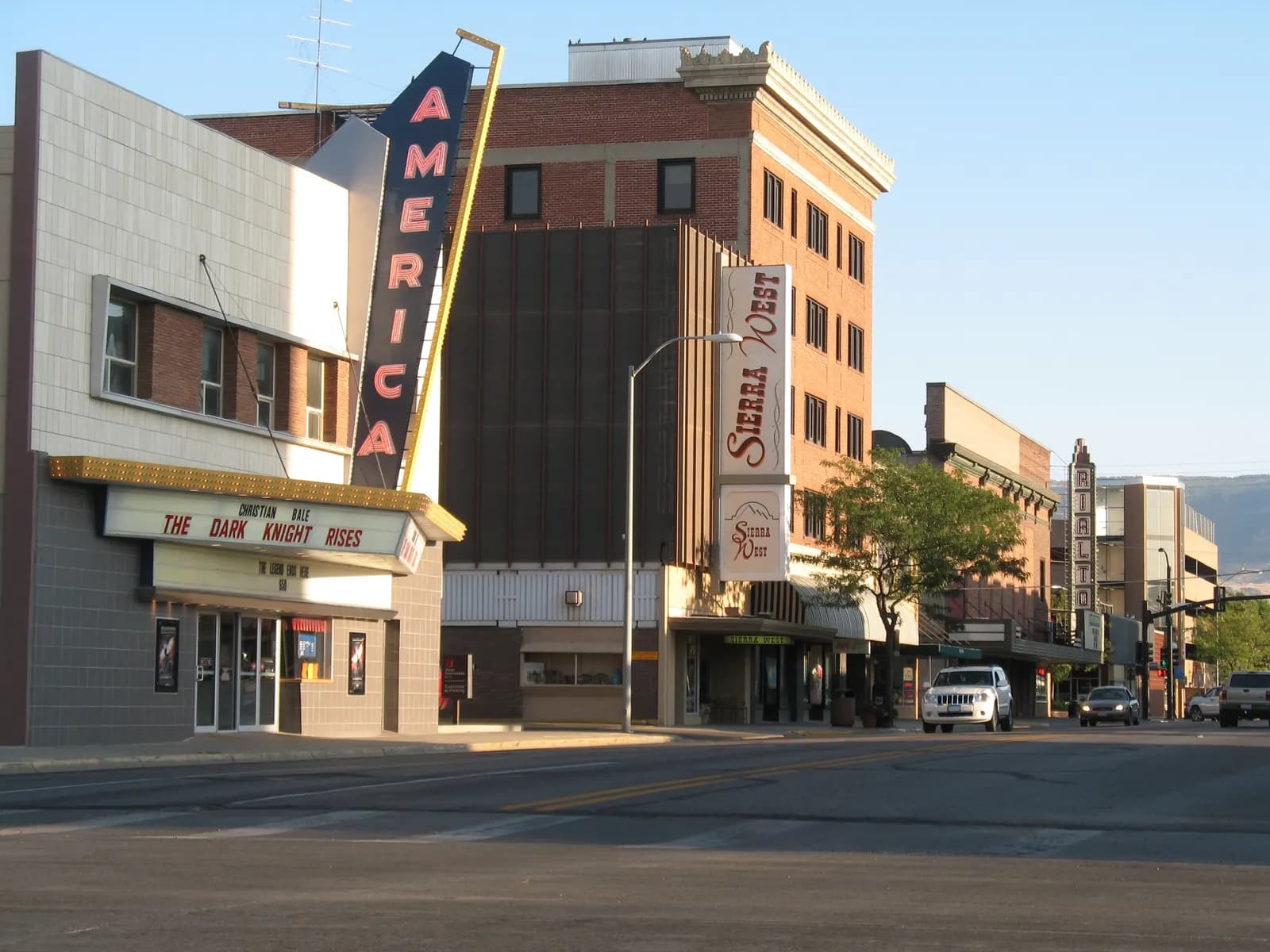 The 100 block of Center Street in downtown Casper, Wyoming