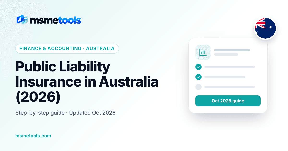 Public liability insurance in Australia — MSMETOOLS guide cover