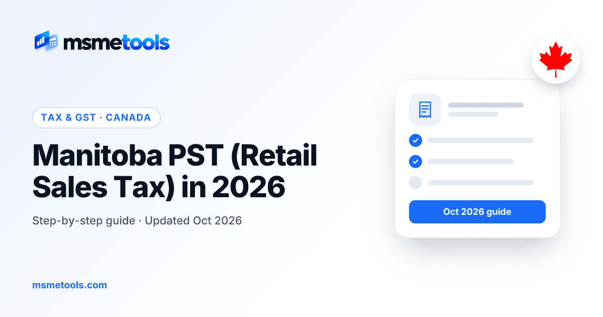 Manitoba PST (RST) — MSMETOOLS guide cover
