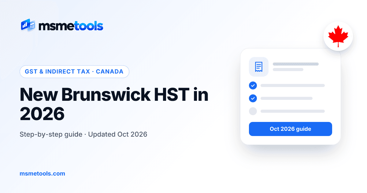 New Brunswick HST — MSMETOOLS guide cover