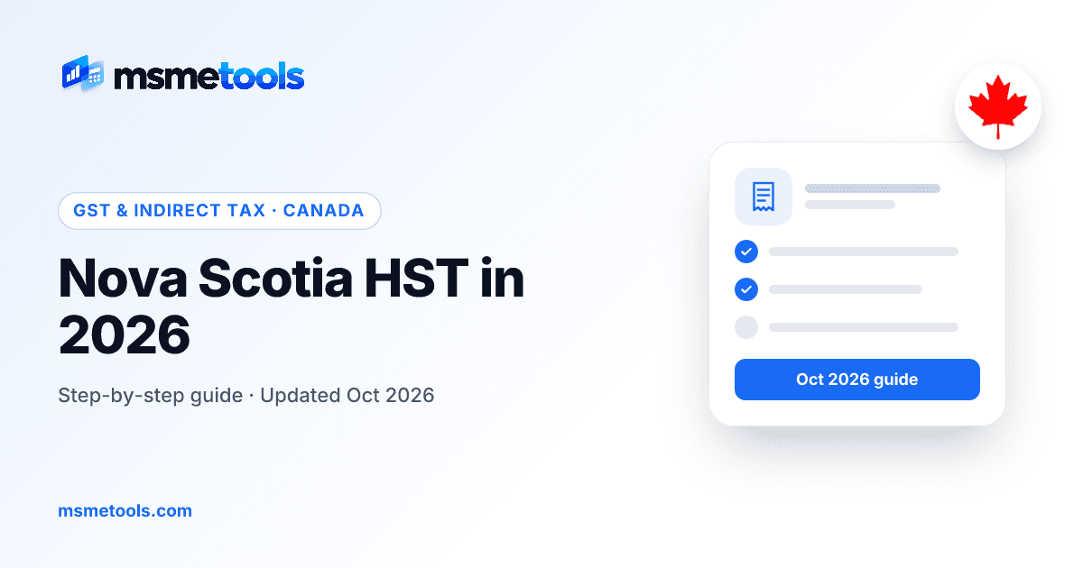 Nova Scotia HST — MSMETOOLS guide cover