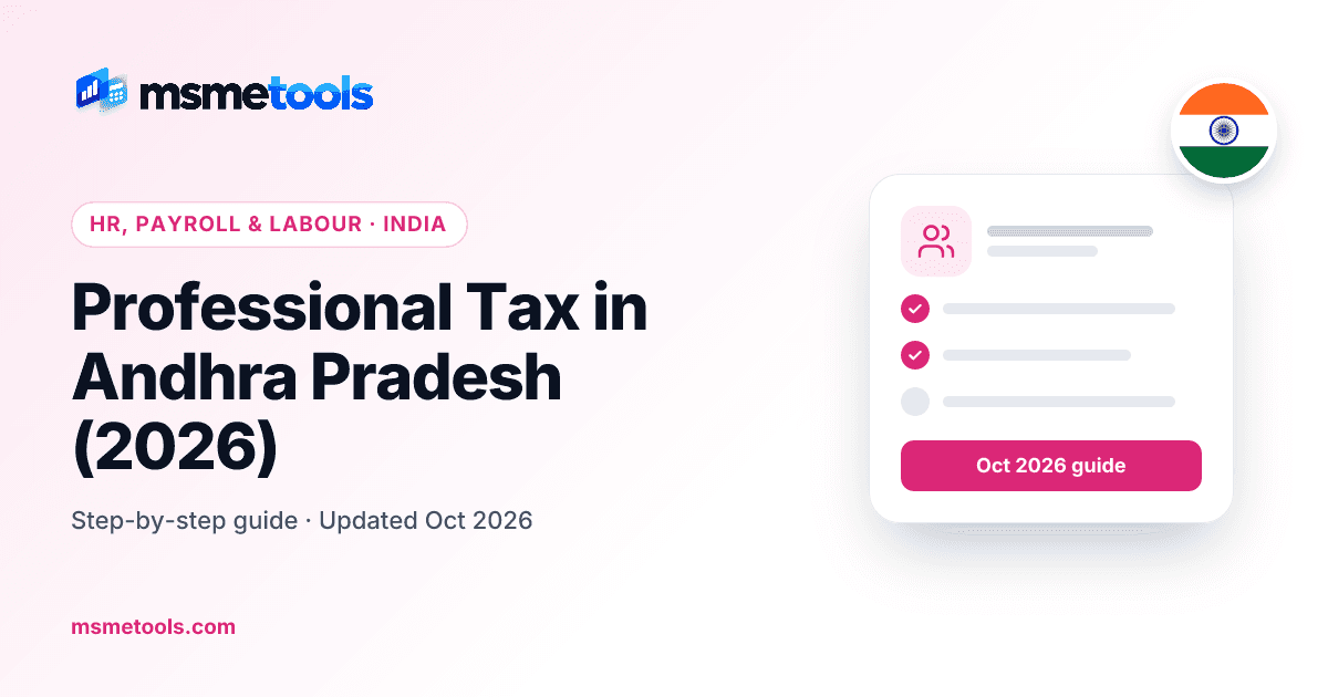 Professional tax in Andhra Pradesh — MSMETOOLS guide cover