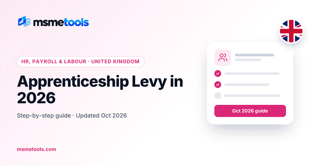 Apprenticeship Levy — MSMETOOLS guide cover