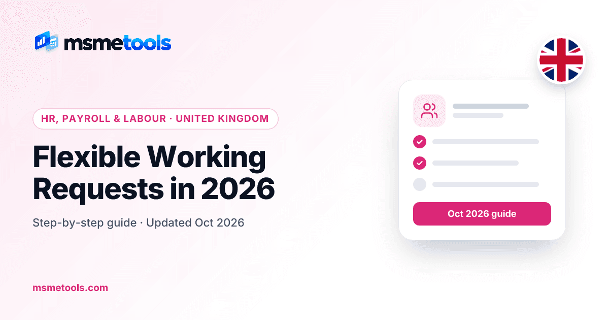 Flexible working requests — MSMETOOLS guide cover