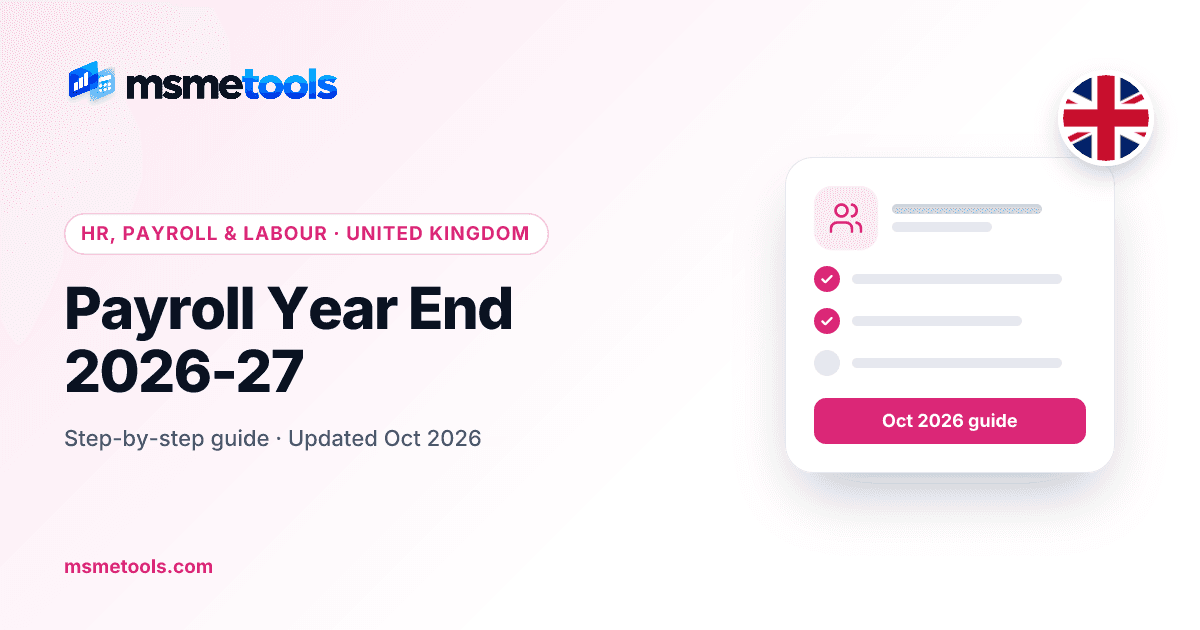Payroll year end — MSMETOOLS guide cover
