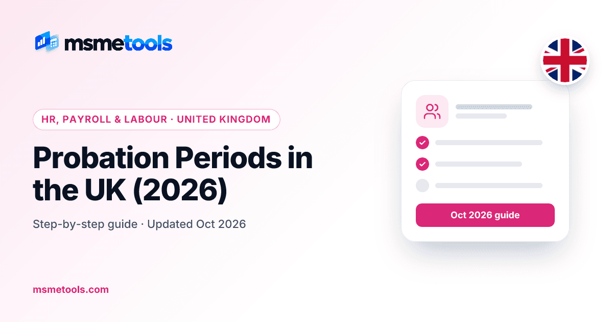 Probation periods in the UK — MSMETOOLS guide cover