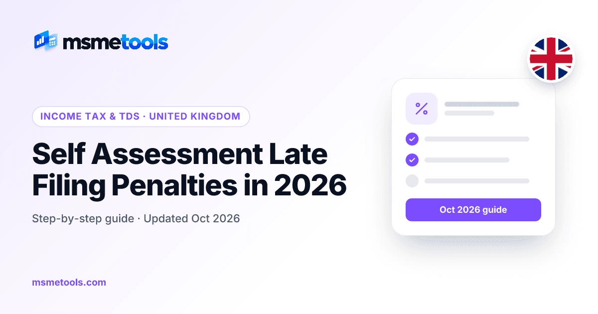 Self Assessment late filing penalties — MSMETOOLS guide cover