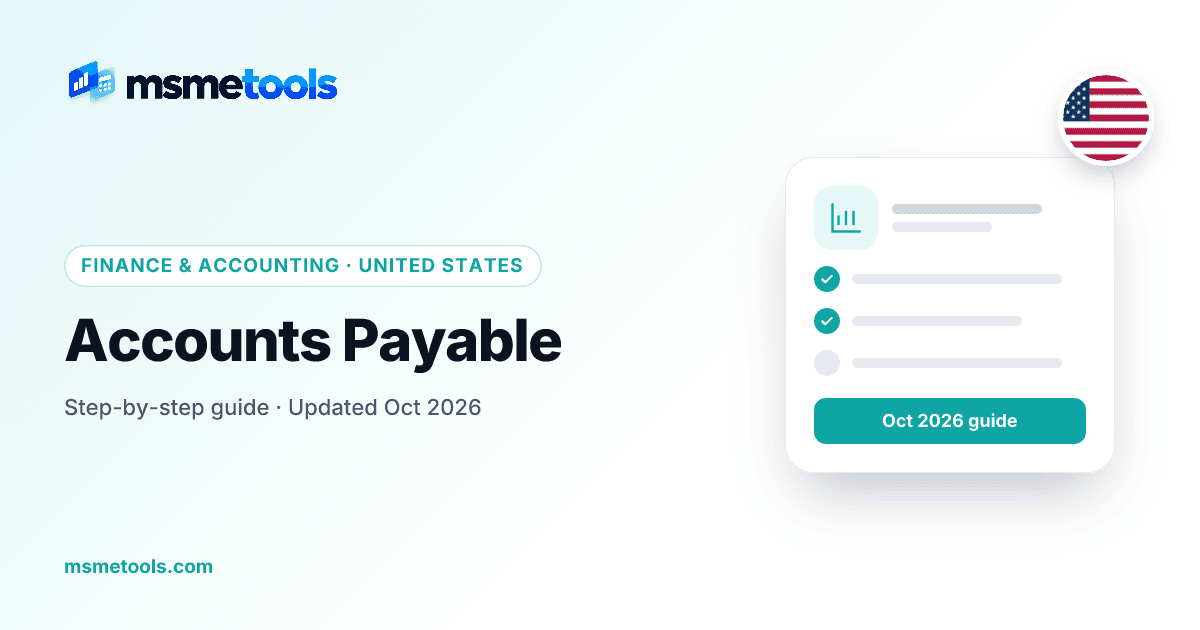 Accounts payable — MSMETOOLS guide cover