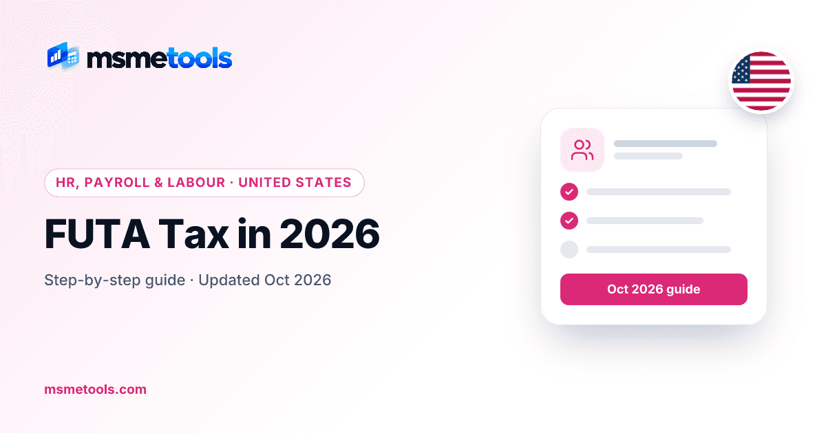 FUTA tax — MSMETOOLS guide cover