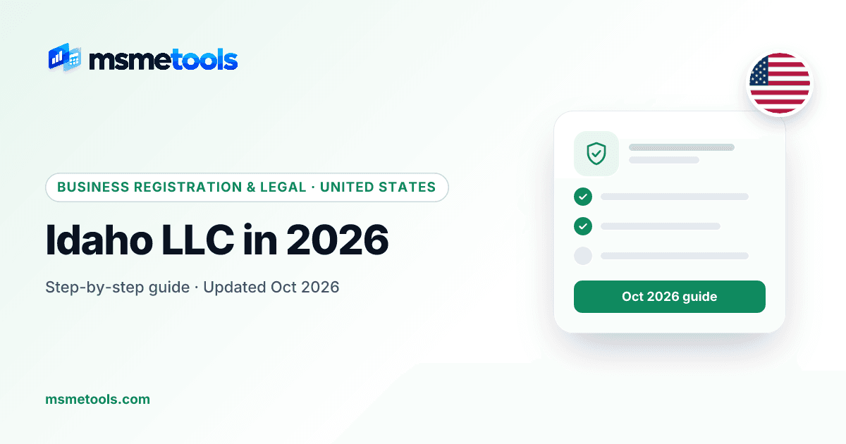 Idaho LLC — MSMETOOLS guide cover