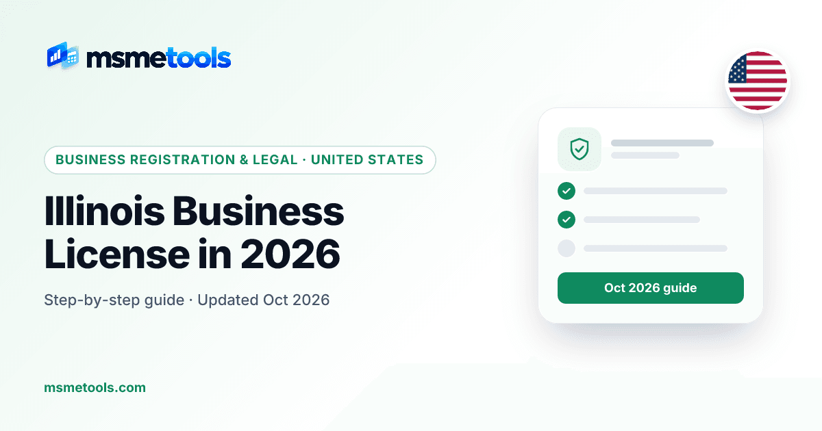 Illinois business license — MSMETOOLS guide cover