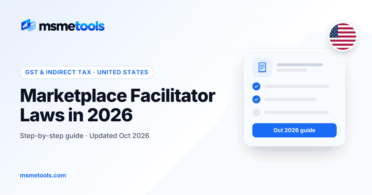 Marketplace facilitator laws — MSMETOOLS guide cover