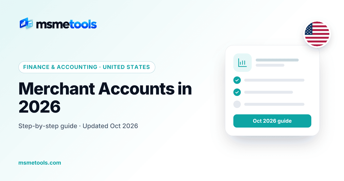 Merchant account — MSMETOOLS guide cover
