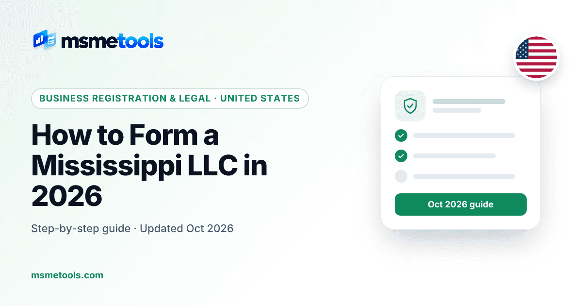 Mississippi LLC — MSMETOOLS guide cover
