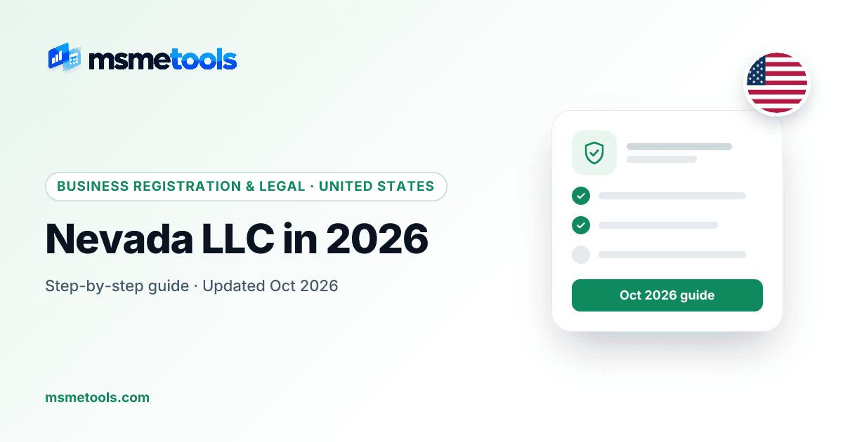 Nevada LLC — MSMETOOLS guide cover