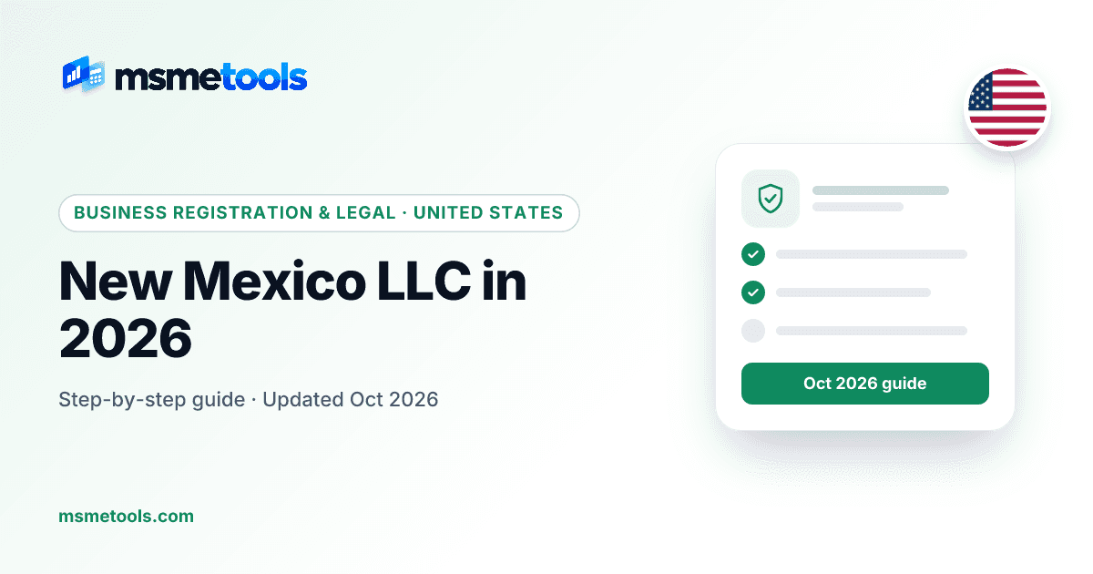 New Mexico LLC — MSMETOOLS guide cover