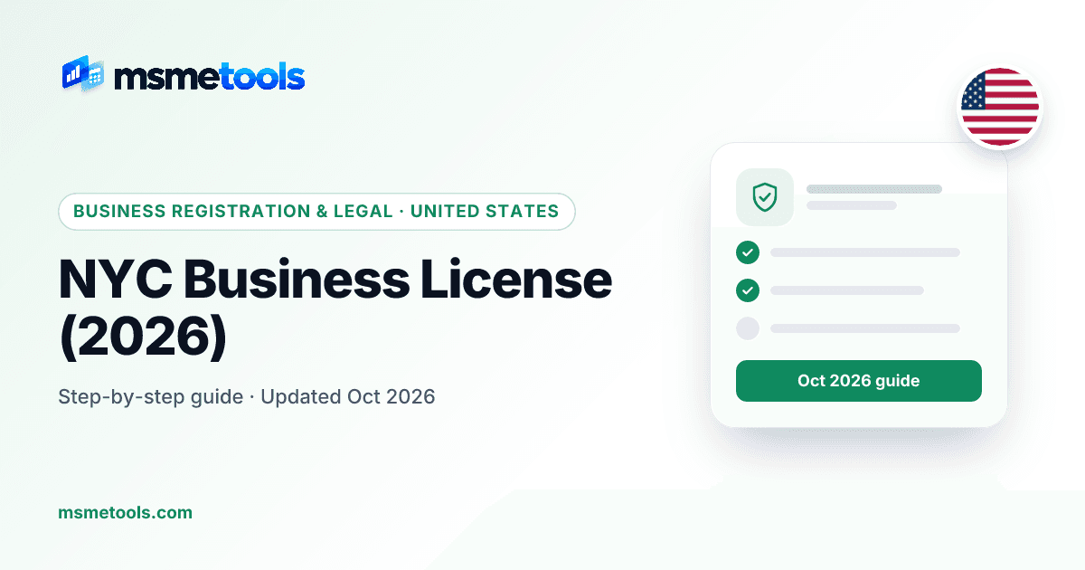 NYC business license — MSMETOOLS guide cover