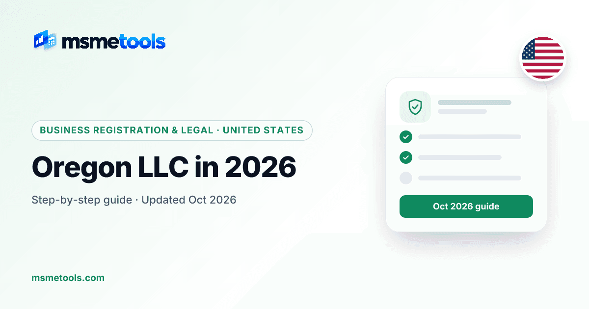 Oregon LLC — MSMETOOLS guide cover