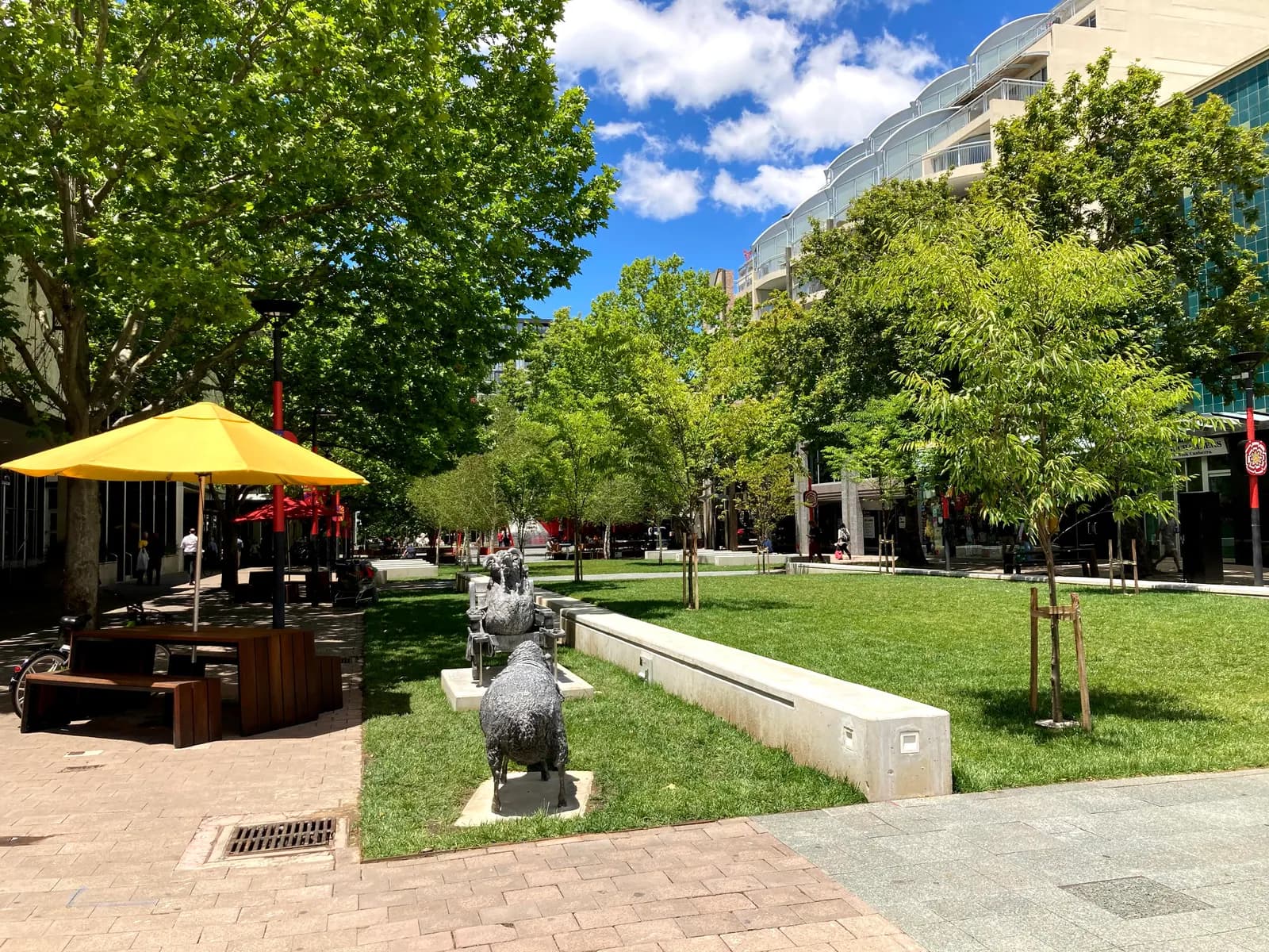 City Walk in Canberra's city centre after its 2020 refurbishment