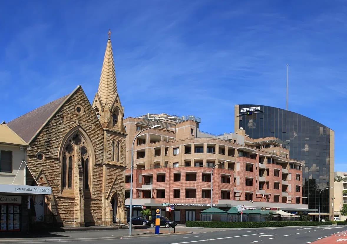 Parramatta CBD in western Sydney