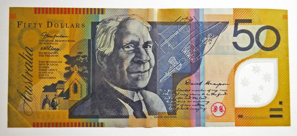 Australian fifty-dollar polymer banknote