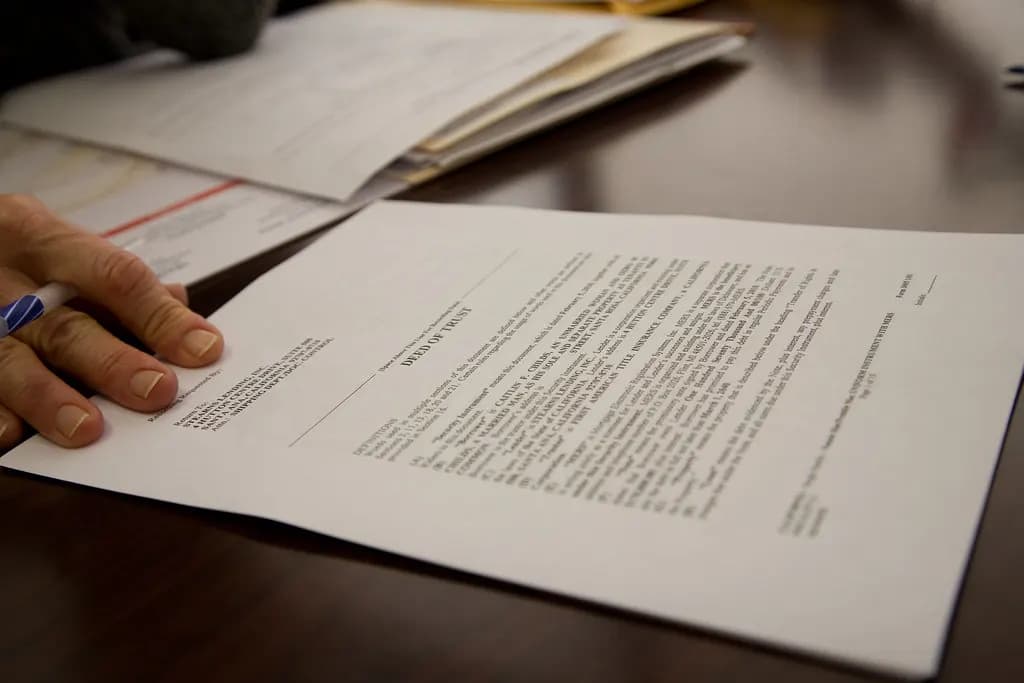 Stacks of paperwork and forms on a desk ready to be signed