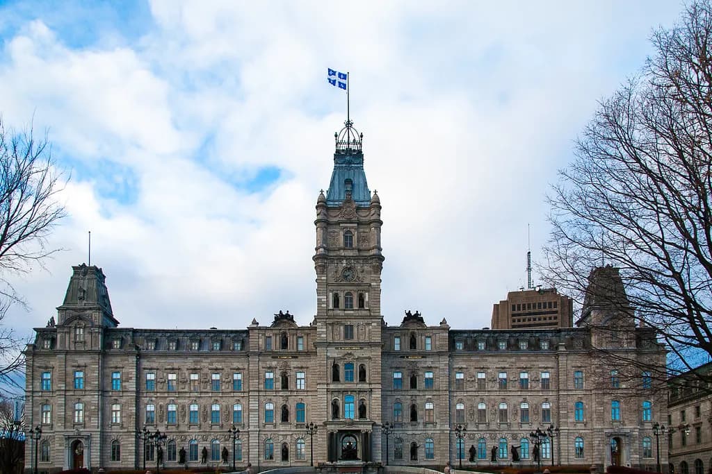 The Parliament Building of the National Assembly of Quebec in Quebec City