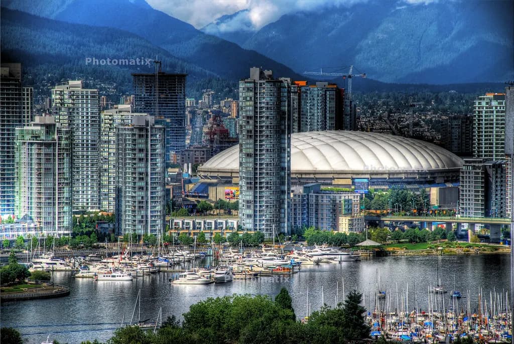 Office towers in downtown Vancouver, British Columbia