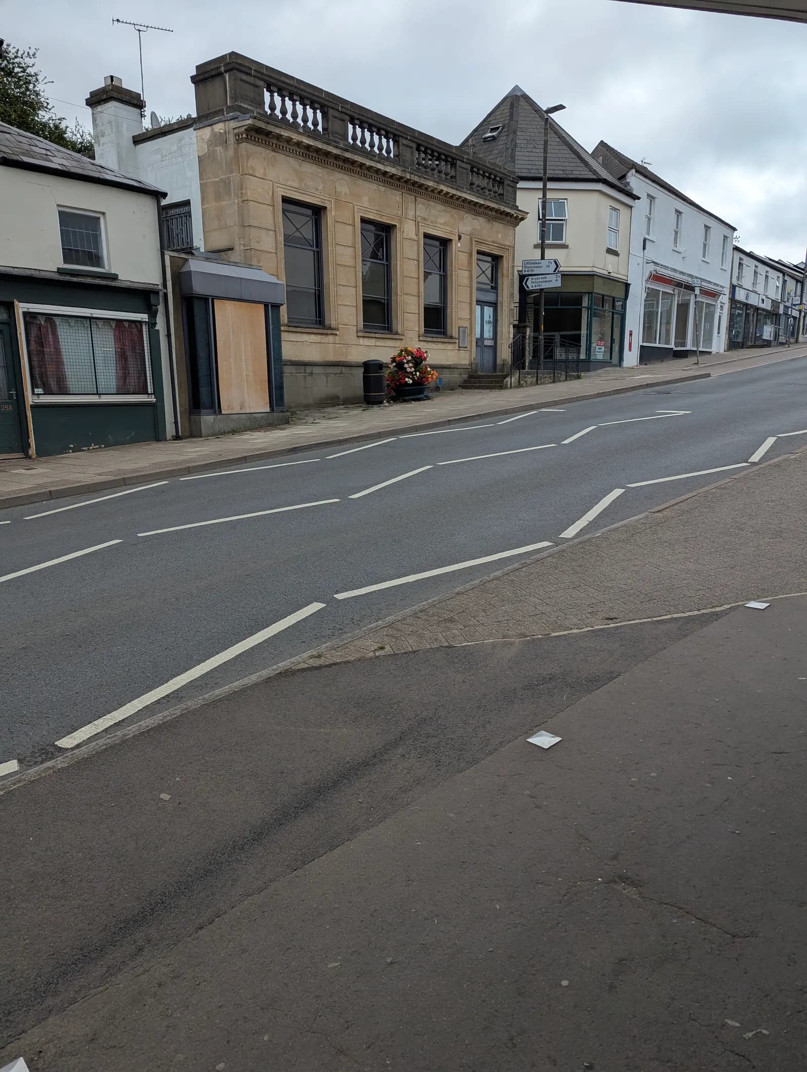 A former bank branch building on the High Street in Cinderford, Gloucestershire