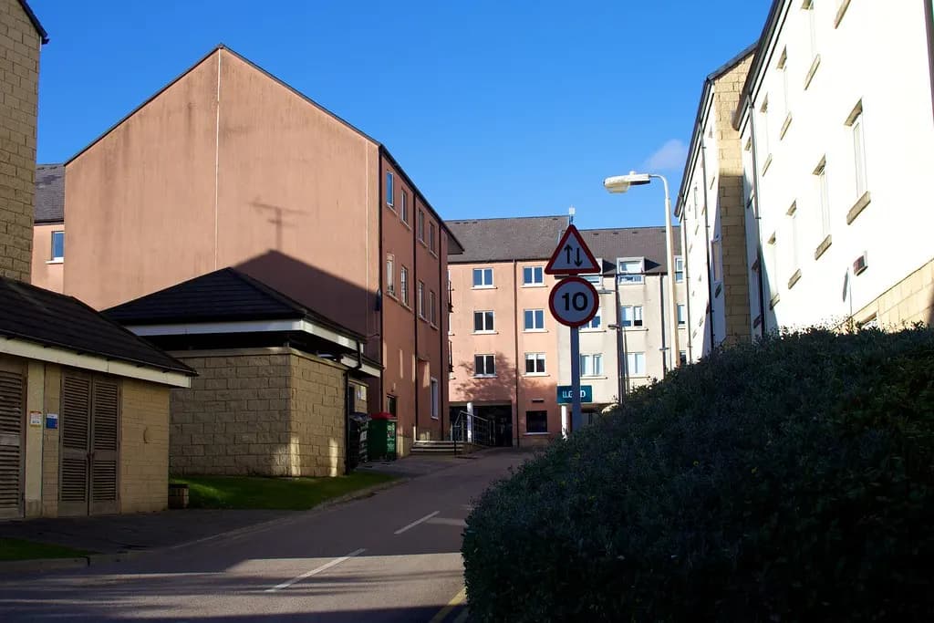 Student accommodation blocks at Graduate College, Lancaster University