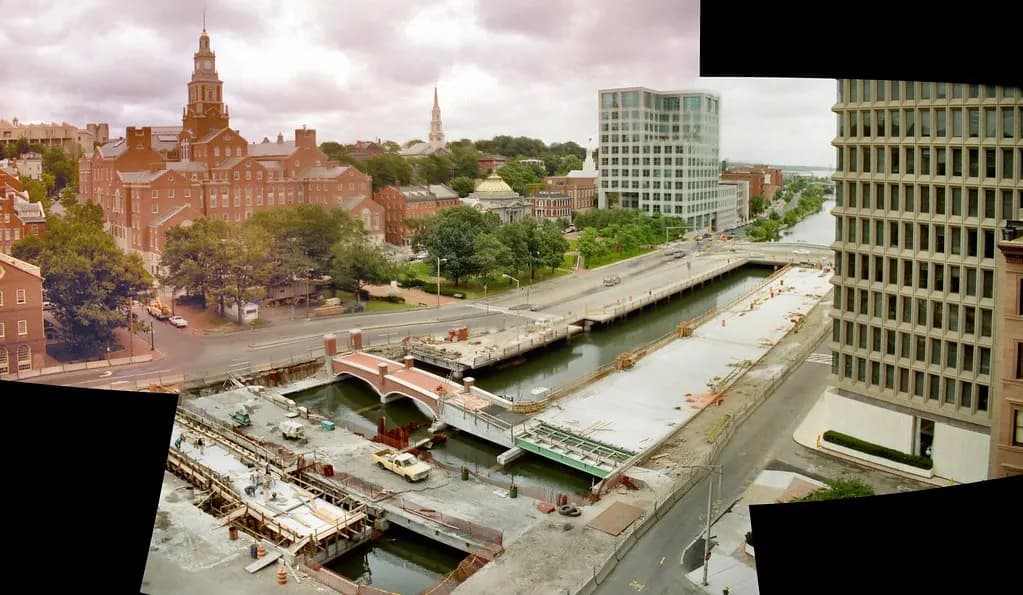 Panorama of downtown Providence, Rhode Island, seen from College Hill