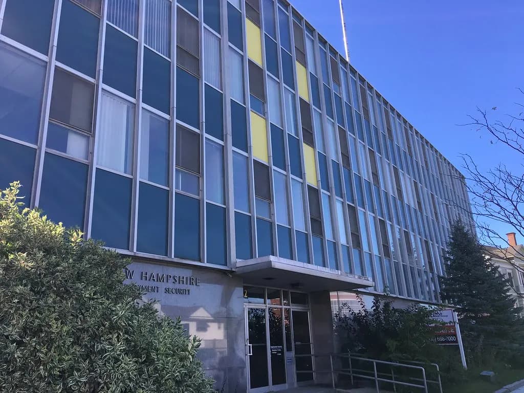 The 1958 New Hampshire Employment Security building, a mid-century office building