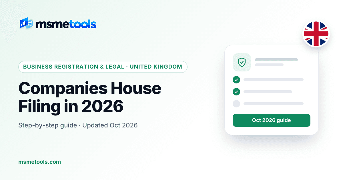 Companies House filing — MSMETOOLS guide cover