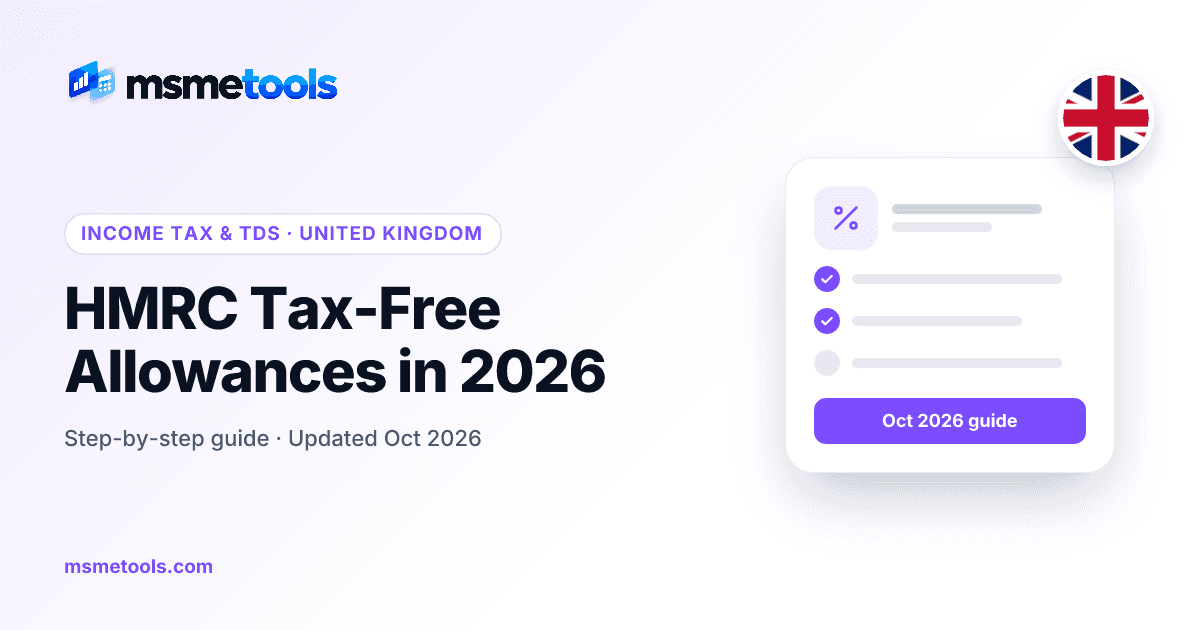 HMRC tax-free allowances and the Personal Allowance — MSMETOOLS guide cover