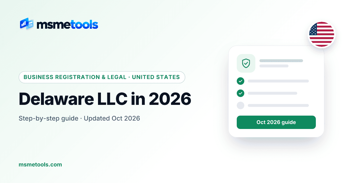 Delaware LLC — MSMETOOLS guide cover